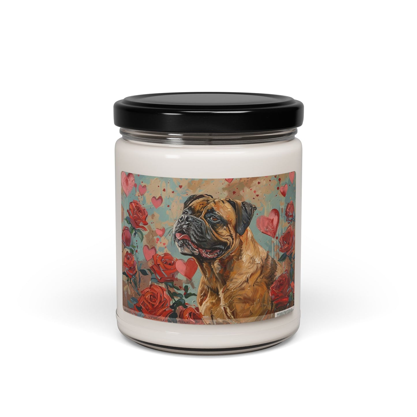 Gentle Mastiff Rose Candle - Pet Lover's Comfort Gift