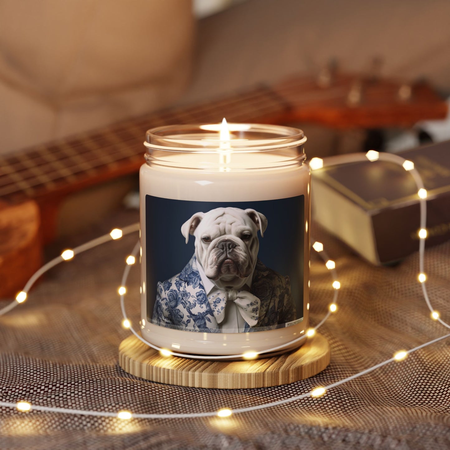 Refined English Bulldog Candle – Vintage Pet Lover Gift