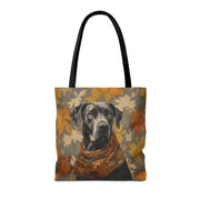 Great Dane Autumn Leaves Tote Bag, Stylish Eco-Friendly Gift for Dog Lovers