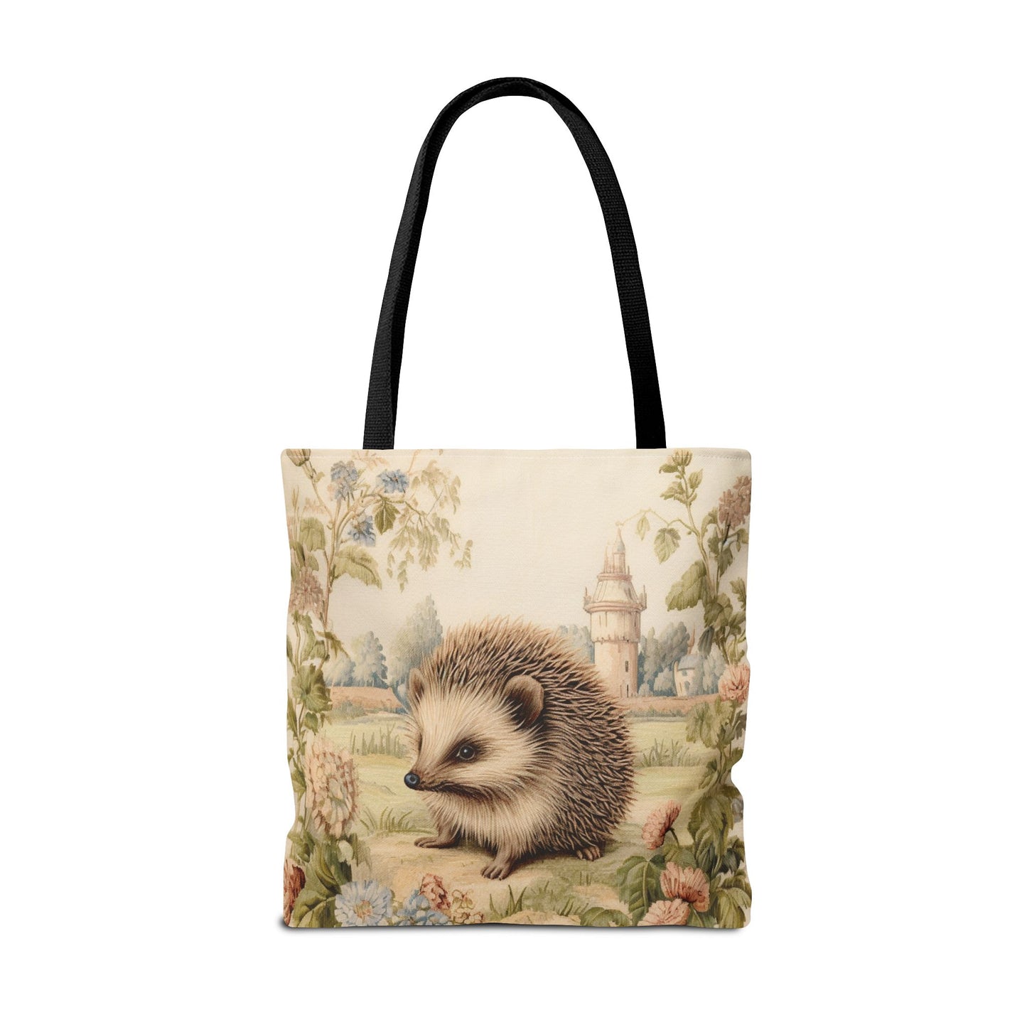 Hedgehog Enchanted Garden Tote Bag, Eco-Friendly & Stylish Canvas Bag