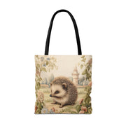 Hedgehog Enchanted Garden Tote Bag, Eco-Friendly & Stylish Canvas Bag