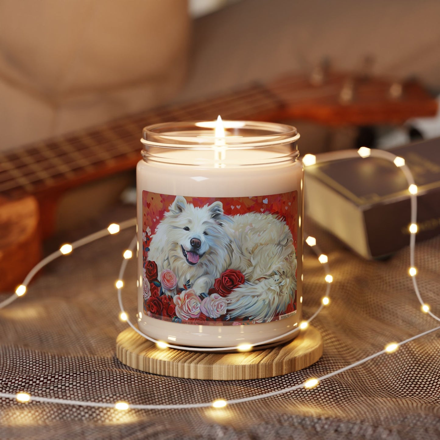 Samoyed Bliss Scented Candle - Cozy Gift for Dog Lovers & Pet Parents