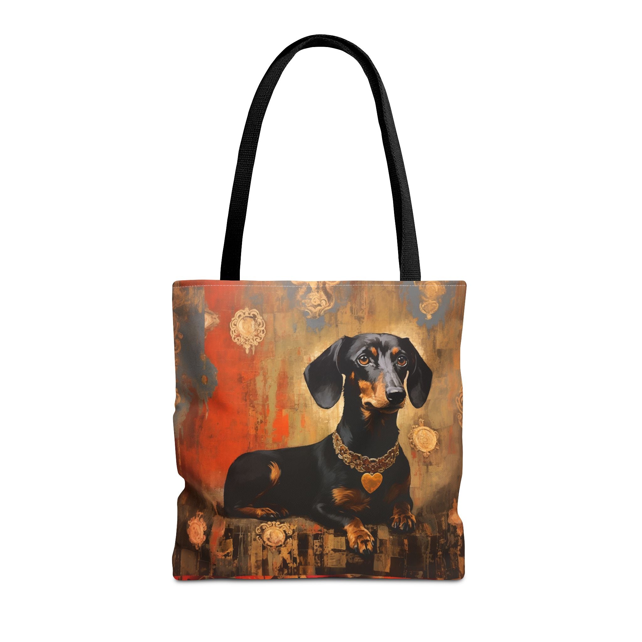 Dachshund Elegance Tote Bag, Artistic Pet Lover’s Gift Canvas