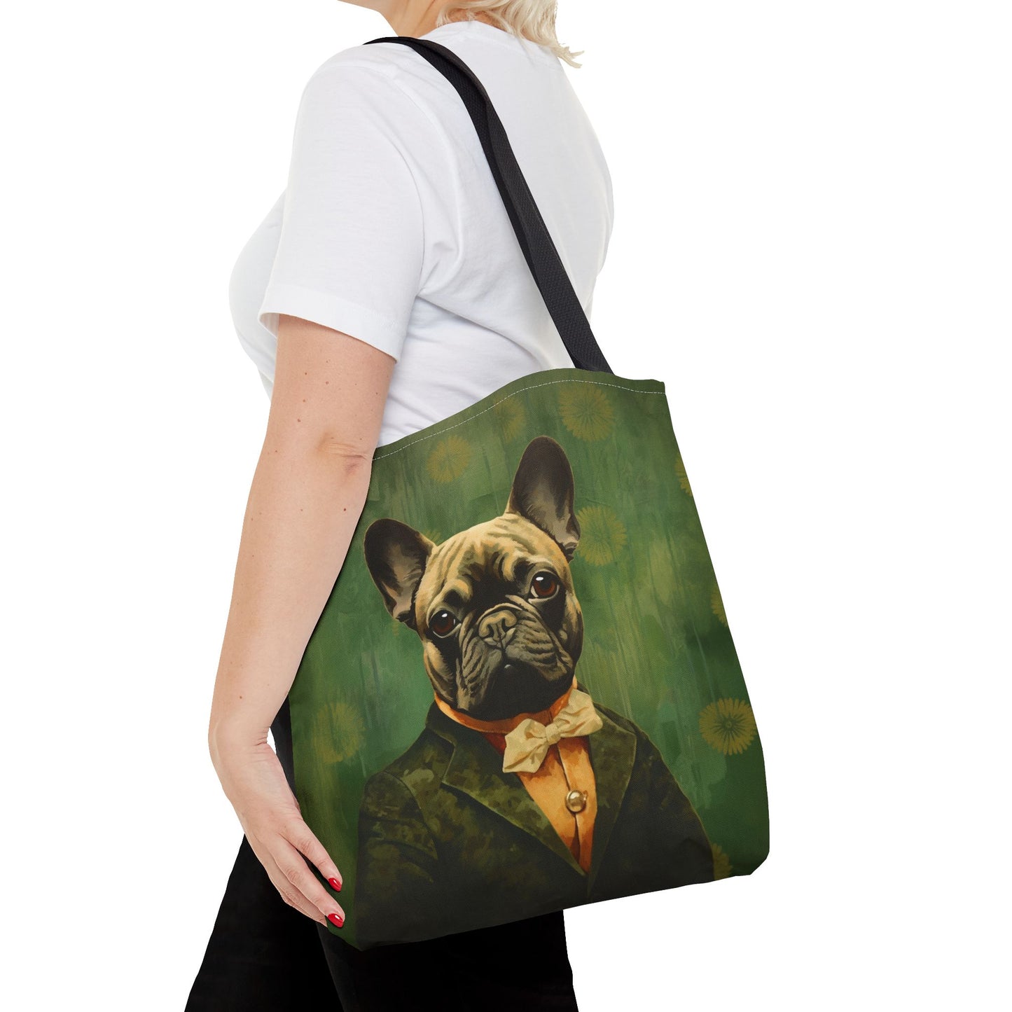 French Bulldog Canvas Tote Bag - Eco-Friendly Chic for Dog Lovers