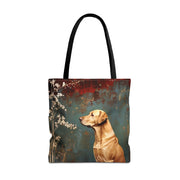 Labrador Meadow Blossoms Tote Bag – Stylish & Eco-Friendly Dog Lover Gift