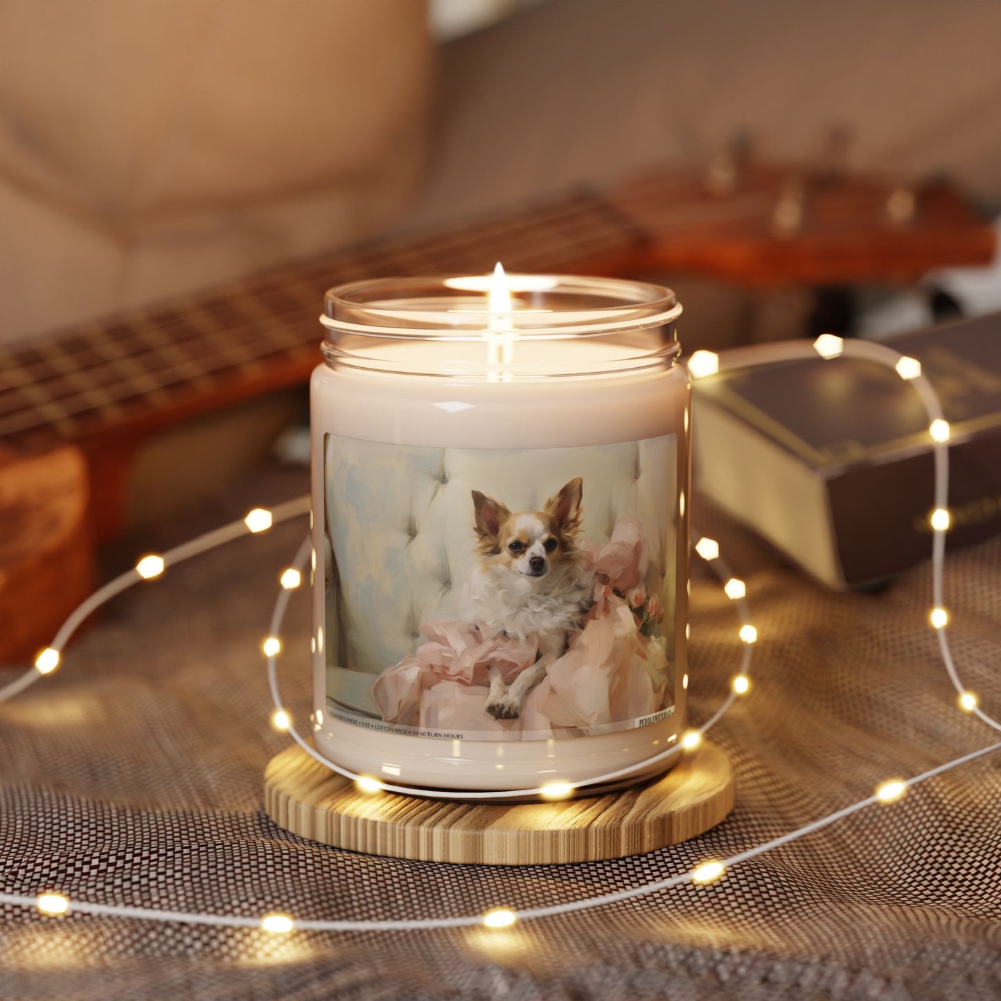 Elegant Chihuahua Soy Candle – Artistic Gift for Dog Lovers