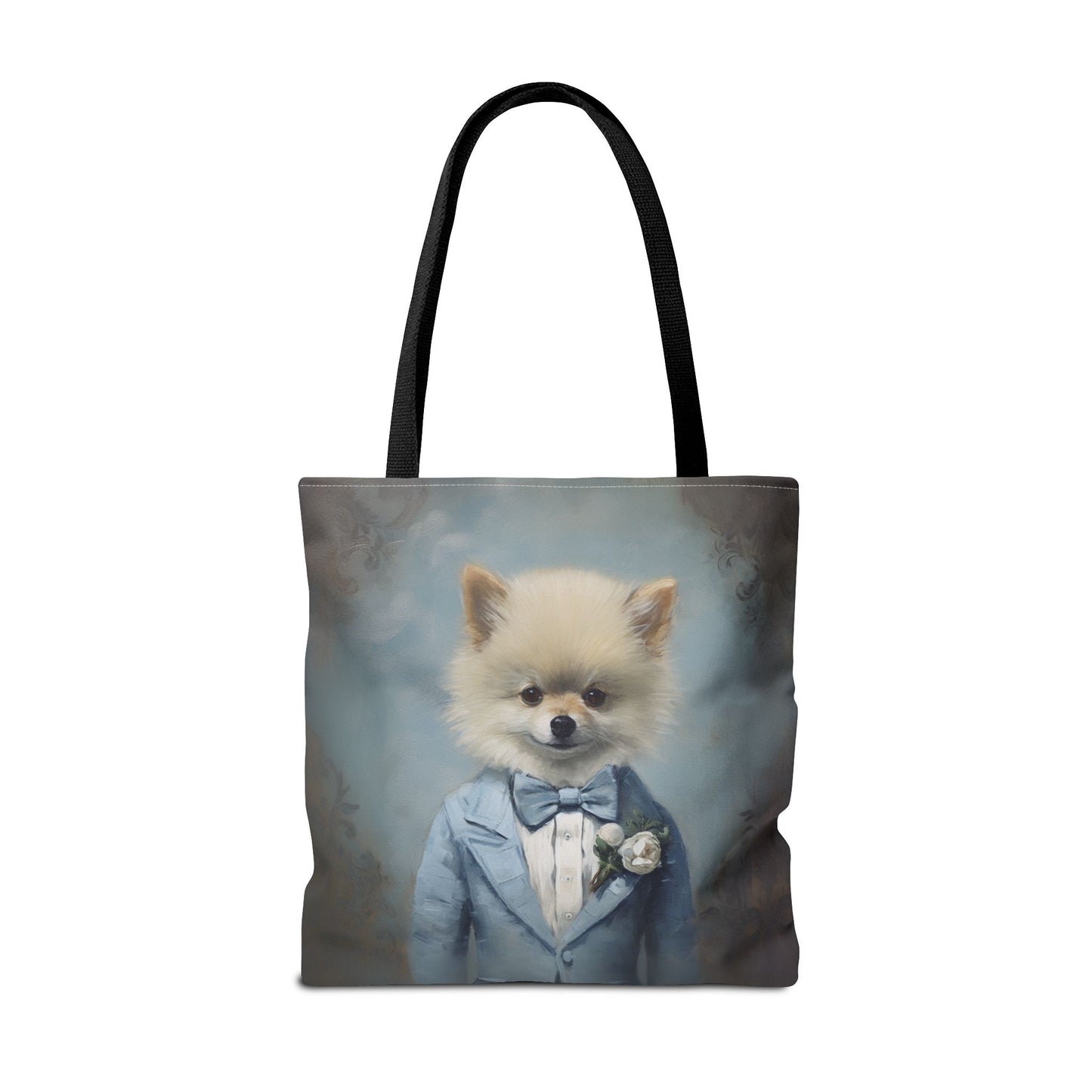 Elegant Pomeranian Canvas Tote Bag – Stylish Gift for Dog Lovers