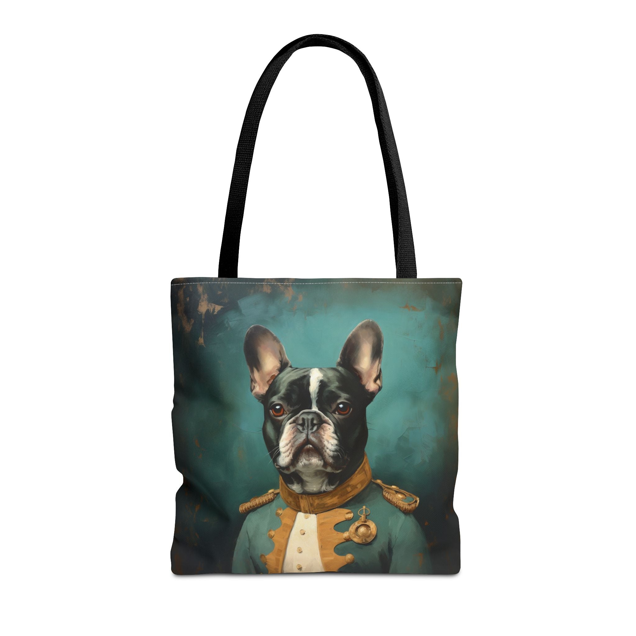 French Bulldog Commander Canvas Tote Bag – Stylish, Eco-Friendly Gift