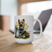 Yorkie Gardener Mug - Yorkshire Terrier Coffee Cup for Dog Lovers