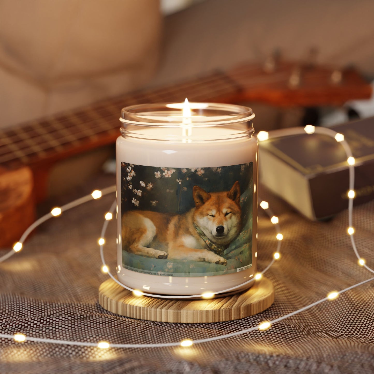 Shiba Serenity Candle – Vintage Memorial Gift for Dog Lovers