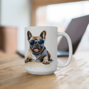 Frenchie Cool Vibes Mug – French Bulldog Coffee Cup for Dog Lovers