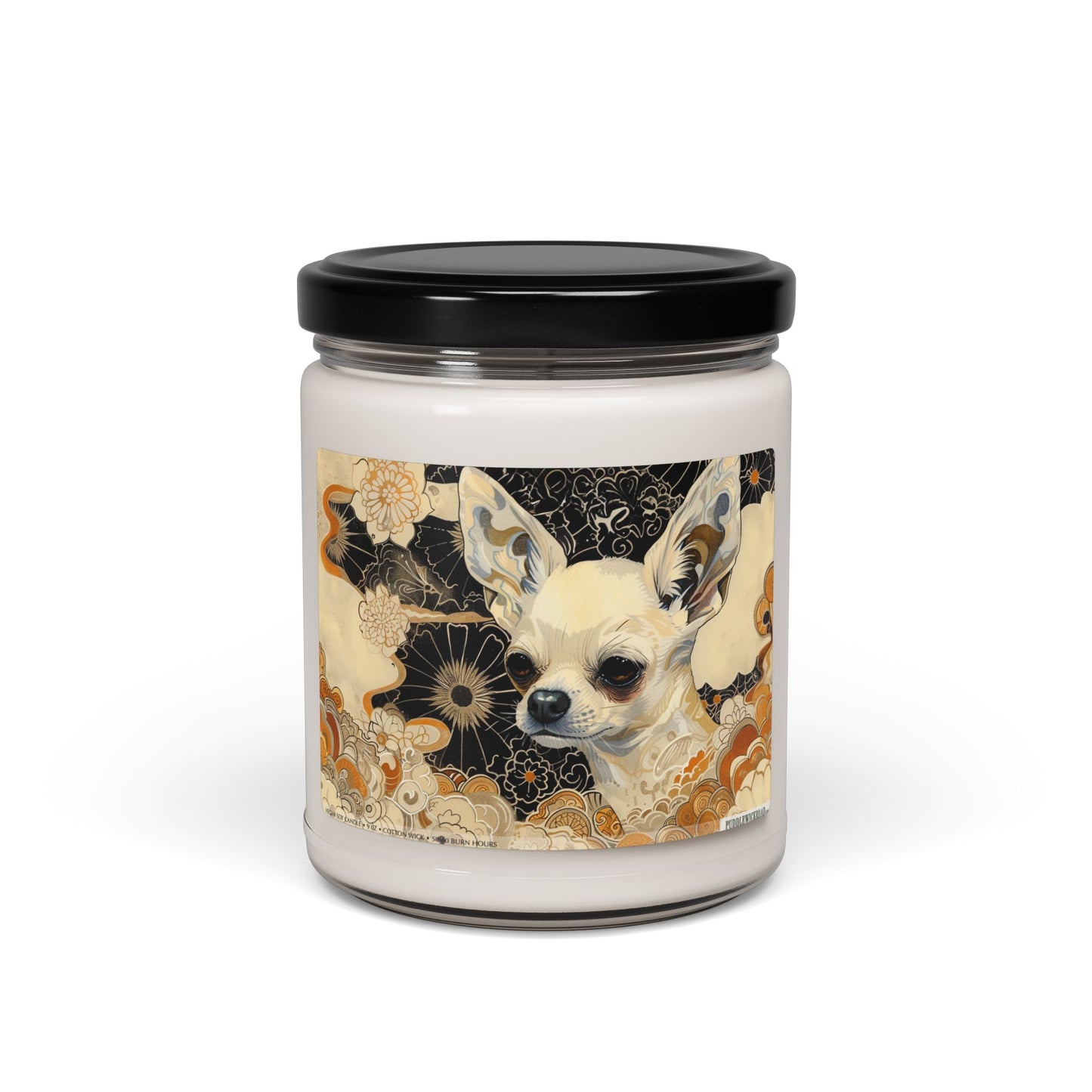 Charming Chihuahua Candle – Vintage Art Gift for Dog Lovers