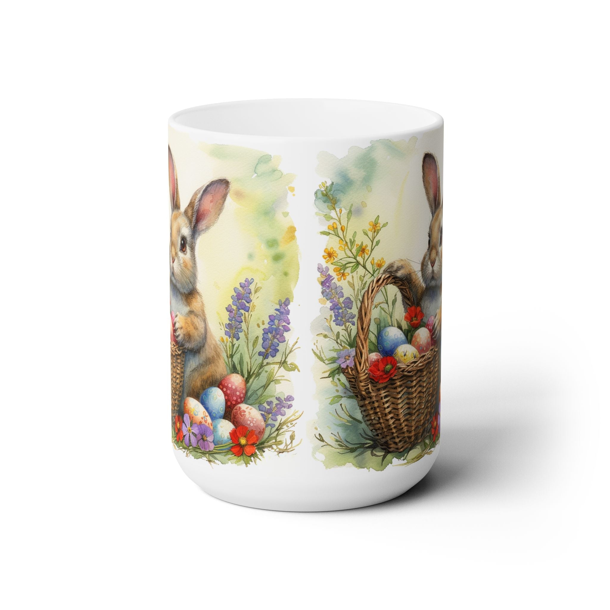 Easter Bunny Basket Mug – Spring Gift for Coffee Lovers