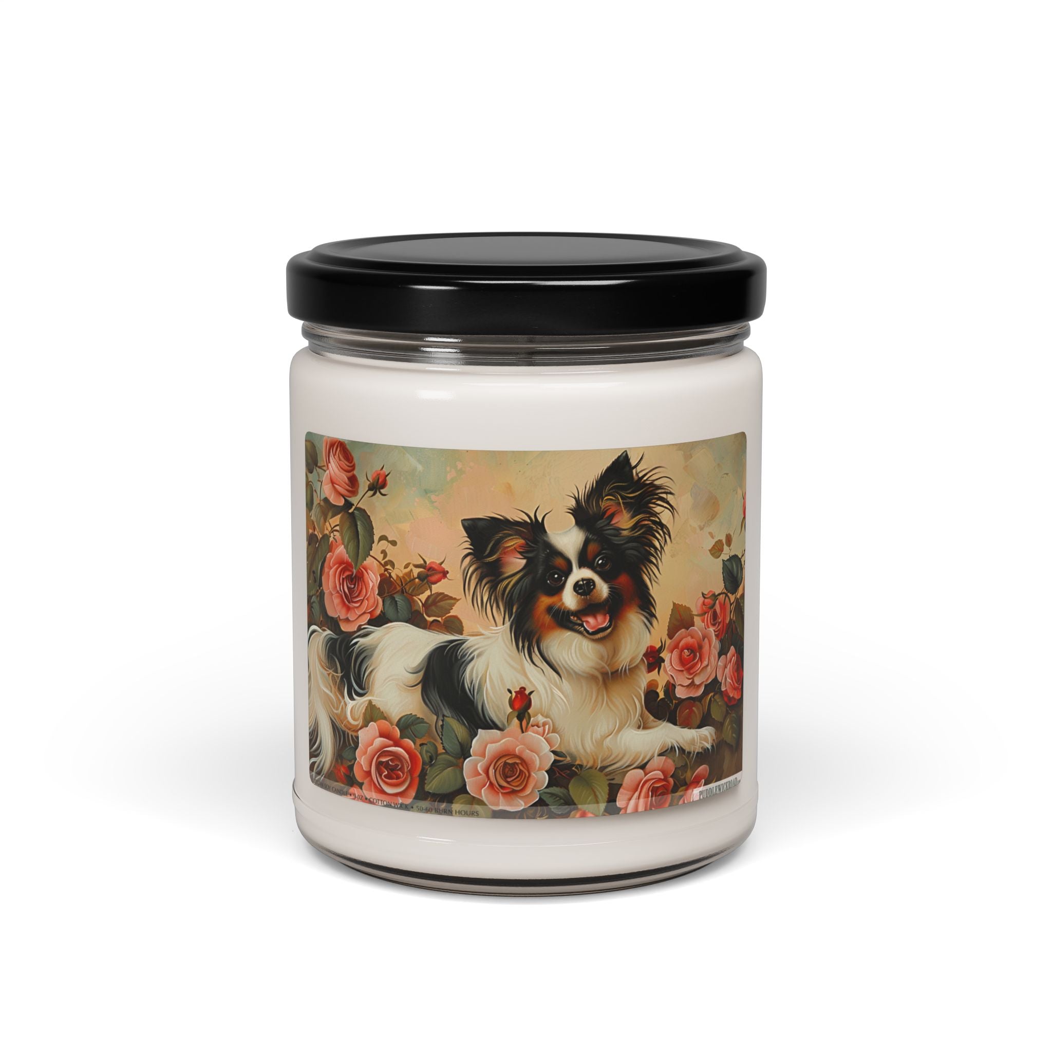 Papillon Rose Garden Candle – Perfect Gift for Dog Lovers