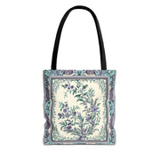 Elegant Botanical Canvas Tote Bag – Eco-Friendly Floral Shopping Bag