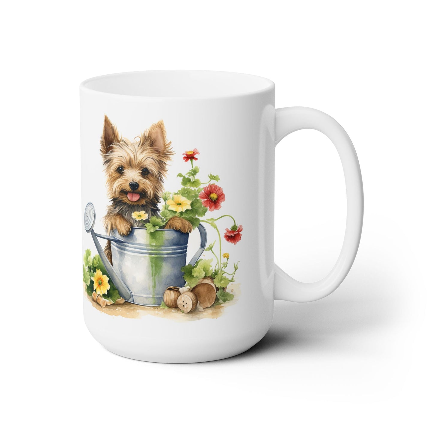 Yorkie Gardener Mug – Yorkshire Terrier Coffee Cup for Dog Lovers