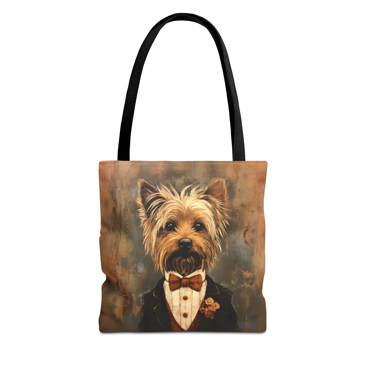 Dapper Yorkshire Terrier Tote Bag, Stylish Eco-Friendly Market Bag