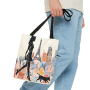 Chic Parisian Walk Tote Bag, Eco-Friendly Canvas for City Lovers