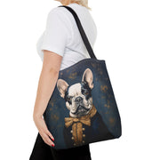 French Bulldog Aristocrat Canvas Tote Bag, Chic and Eco-Friendly Design