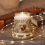 Golden Goldie Candle – Floral Golden Retriever Dog Lover Gift