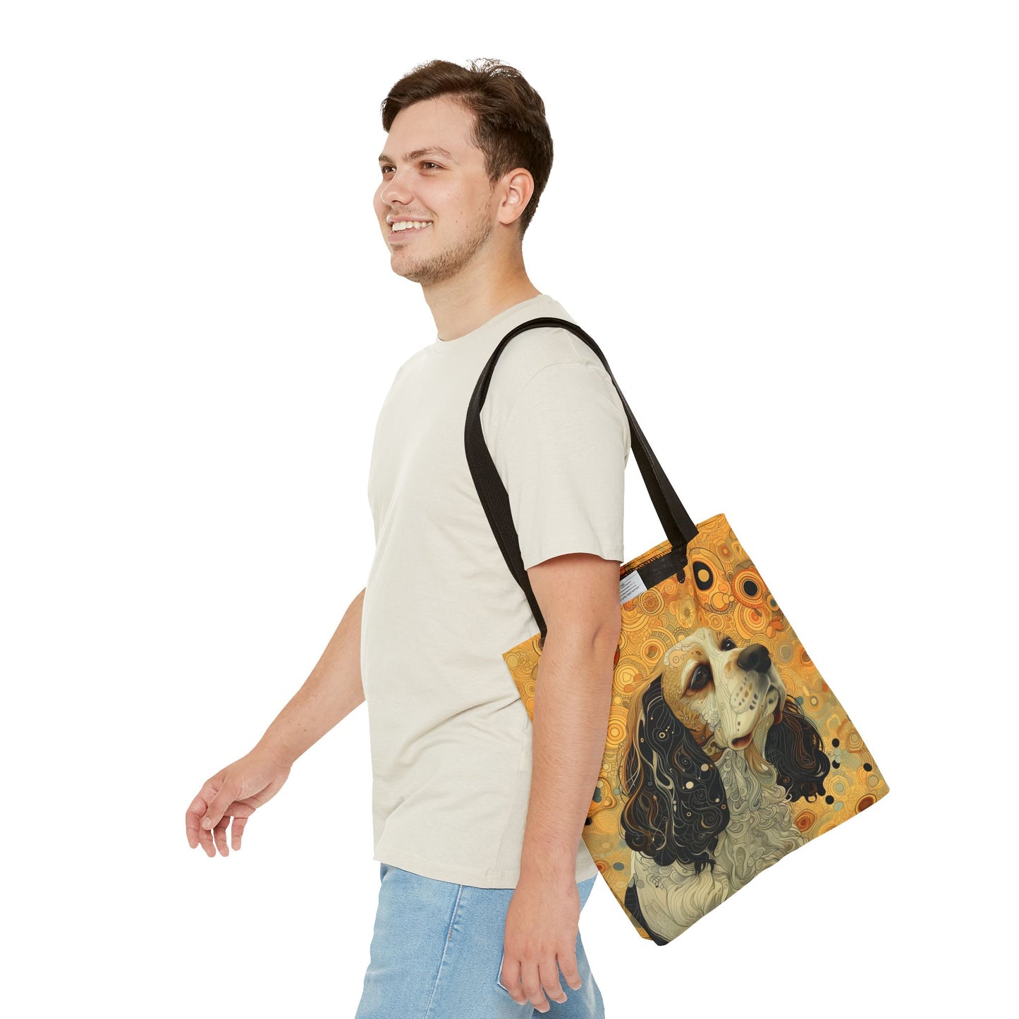 Cocker Spaniel Art Tote Bag, Vibrant Eco-Friendly Shopping Bag