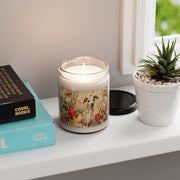 Elegant Whippet Candle – Vintage Floral Soy Gift for Dog Lovers