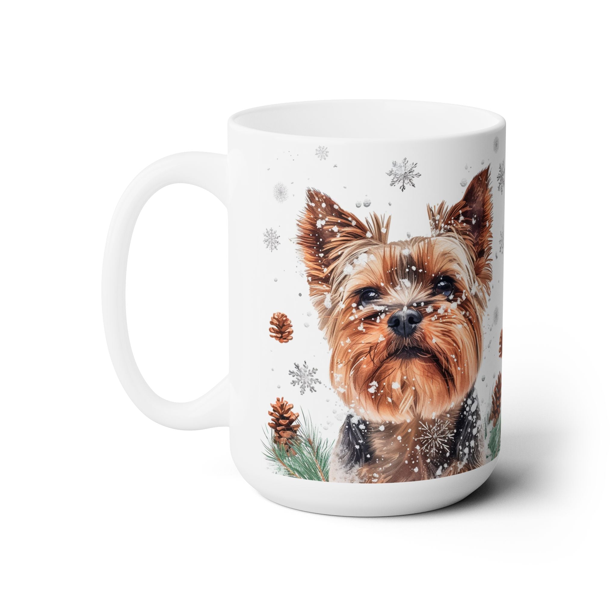 Yorkie Winter Wonderland Mug - Snowy Yorkshire Terrier Gift