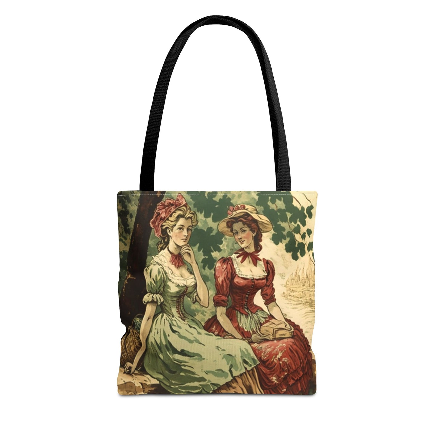 Victorian Elegance Tote Bag, Artistic Vintage Shopping Accessory