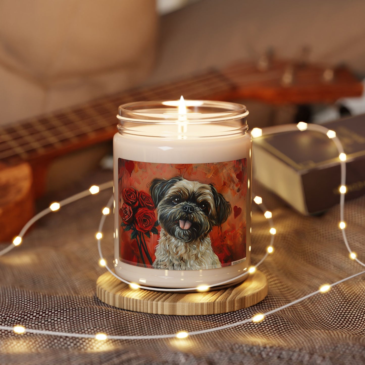 Shih-Tzu Love Candle – Vintage Art Pet Lover Gift