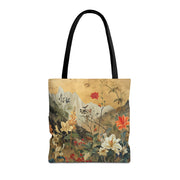 Nature-Inspired Floral Canvas Tote Bag, Eco-Friendly & Versatile