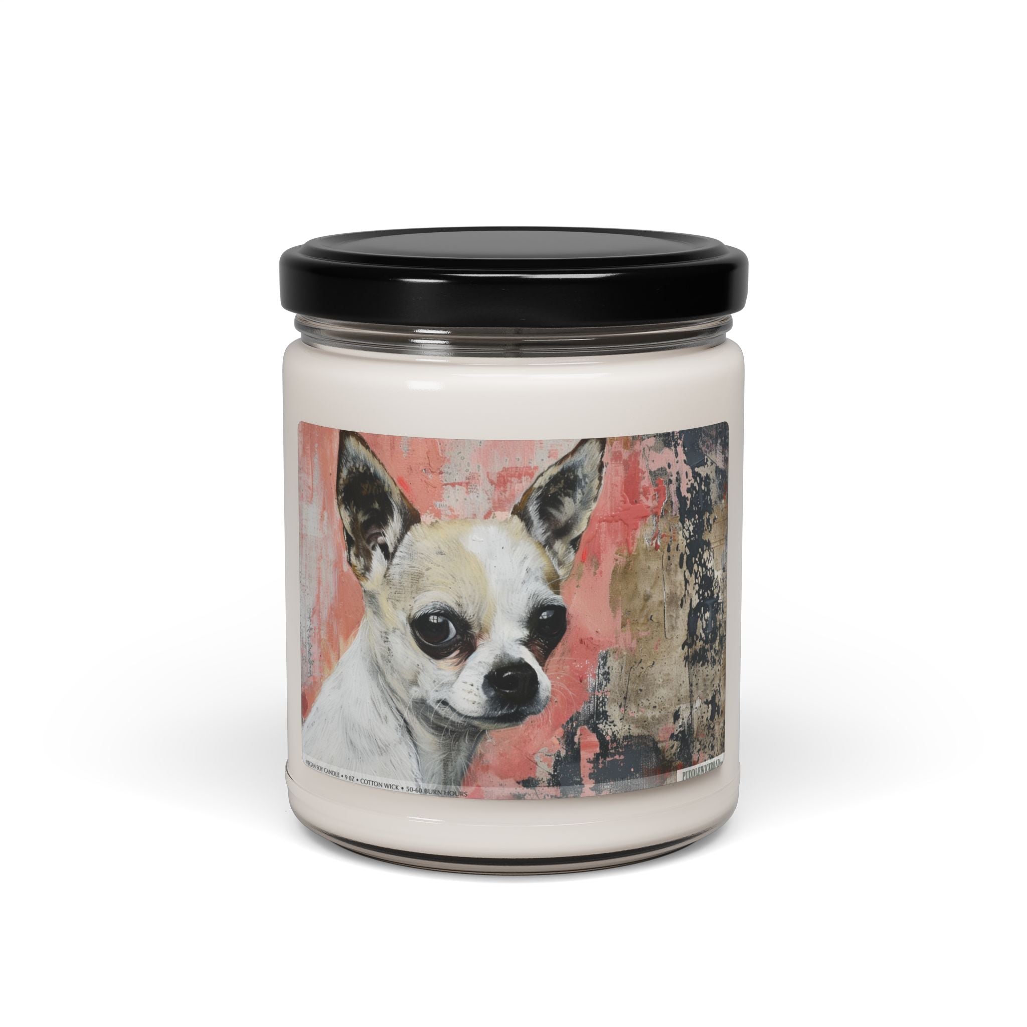 Charming Chihuahua Candle – Vintage Art Pet Lover Gift