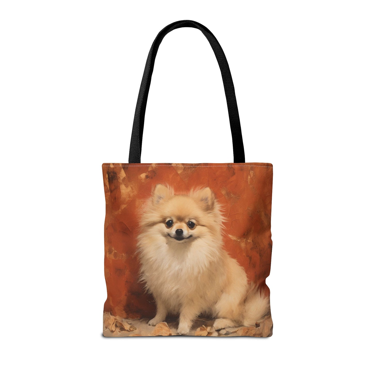 Pomeranian Charm Autumn Tote Bag, Eco-Friendly Dog Lover Gift