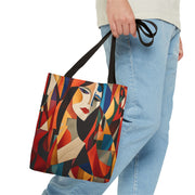 Modern Cubist Art Tote Bag – Vibrant Abstract Canvas for Art Lovers