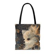 Enchanted Pomeranian Tote Bag – Celestial Art for Dog Lovers