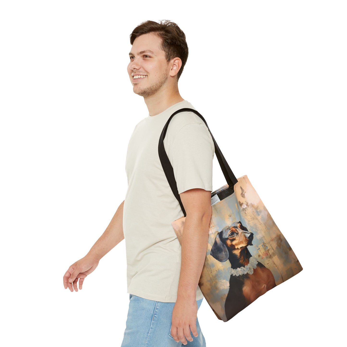 Elegant Dachshund Tote Bag - Artistic Design for Dog Lovers