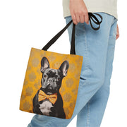 French Bulldog Bow Tie Tote Bag – Chic & Eco-Friendly Canvas Bag