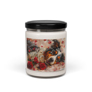 Australian Shepherd Candle - Rose Art Gift for Dog Lovers