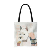 Westie Love Tote Bag - Stylish Canvas Shopping Bag for Pet Enthusiasts