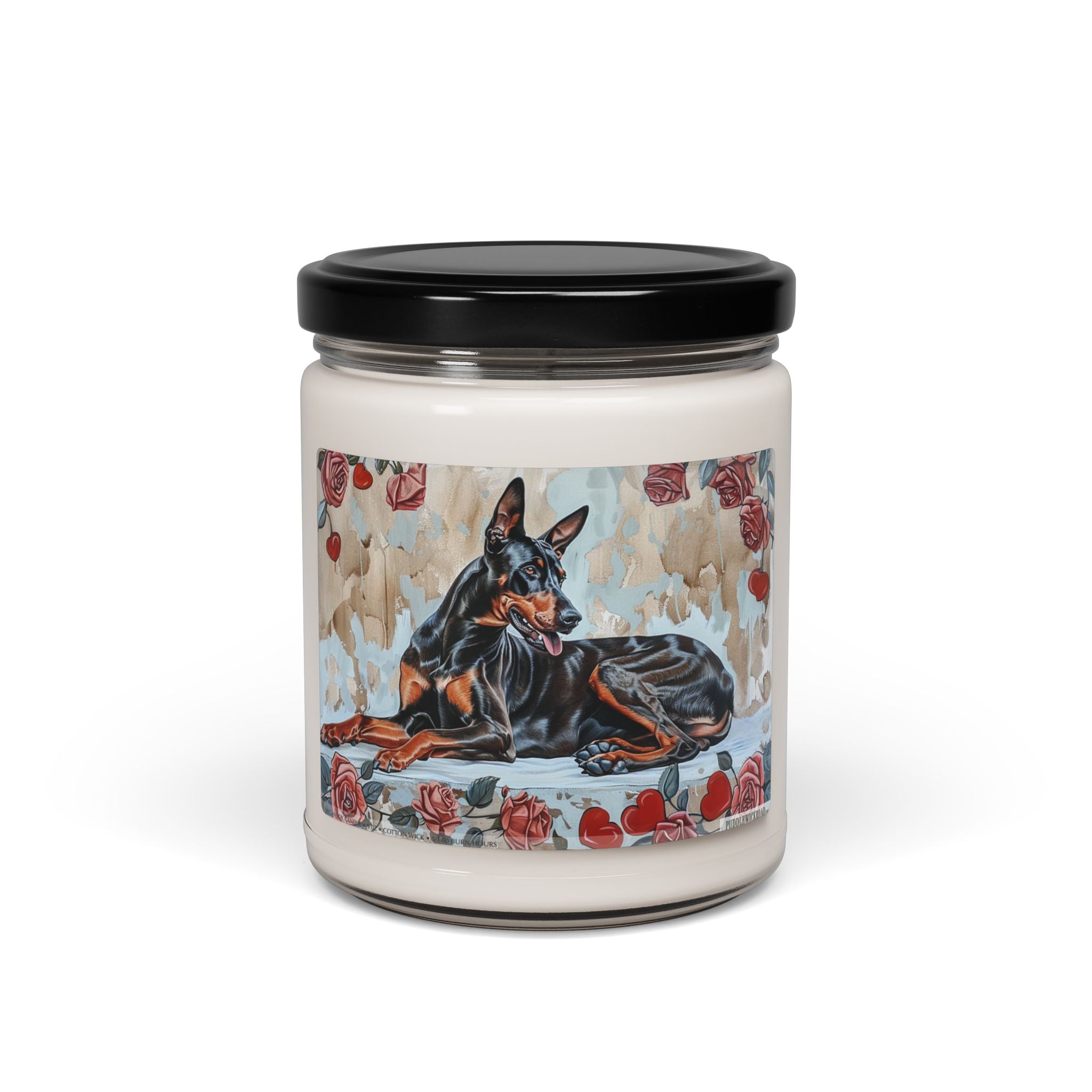 Loyal Doberman Candle - Dog Lover Gift & Memorial Keepsake