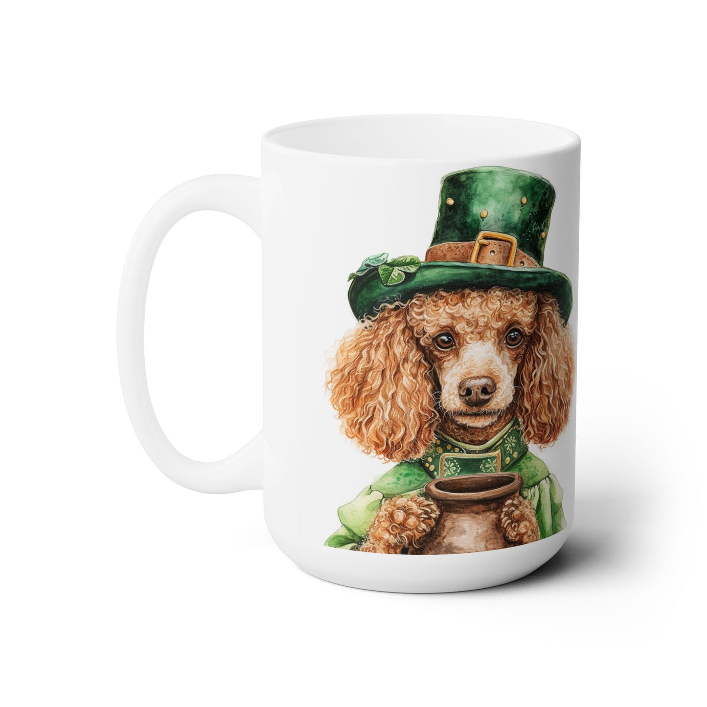 Poodle St. Patrick's Day Coffee Mug - Lucky Pup Gift Idea