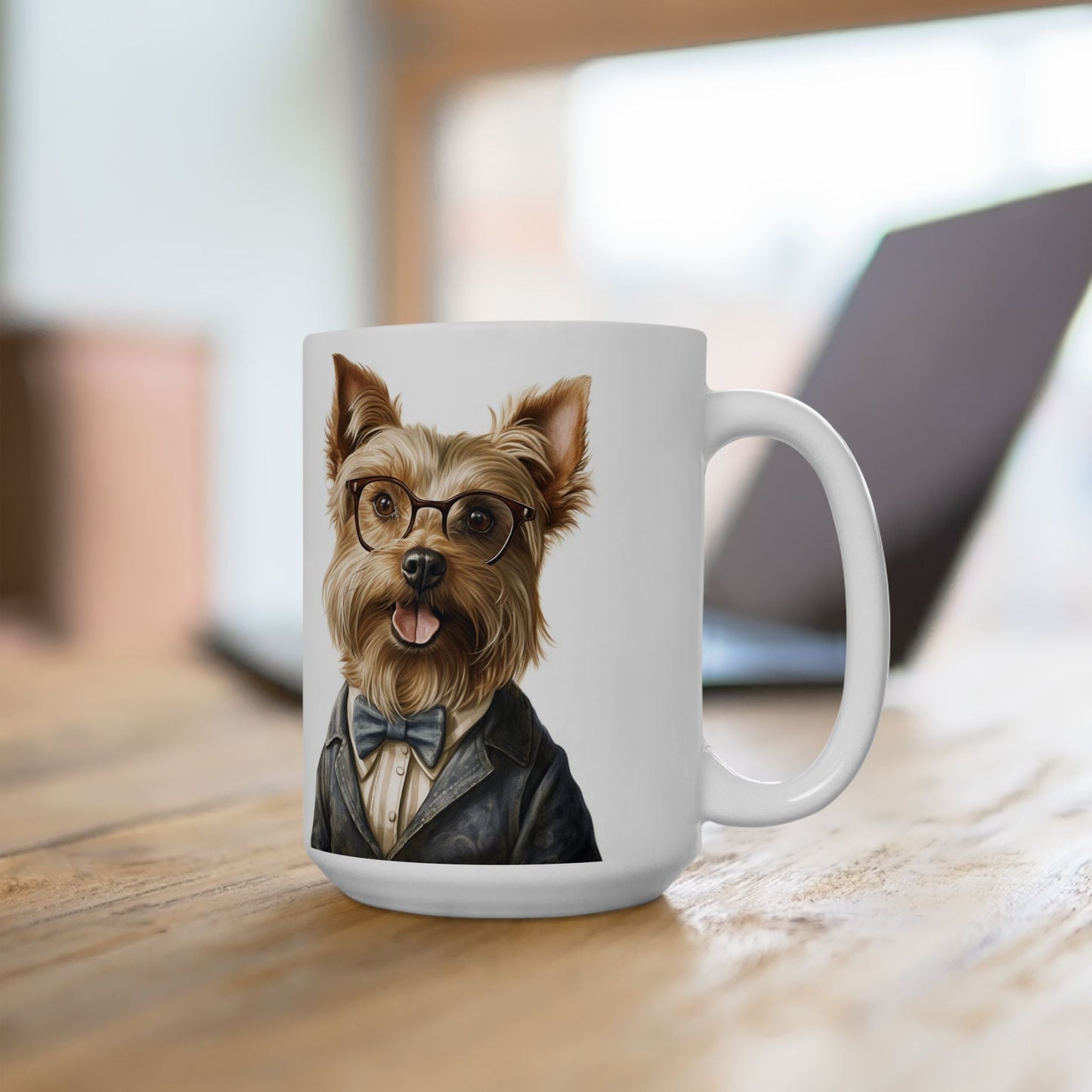 Yorkie Sophisticate Mug – Yorkshire Terrier Coffee Cup, Dog Lover Gift