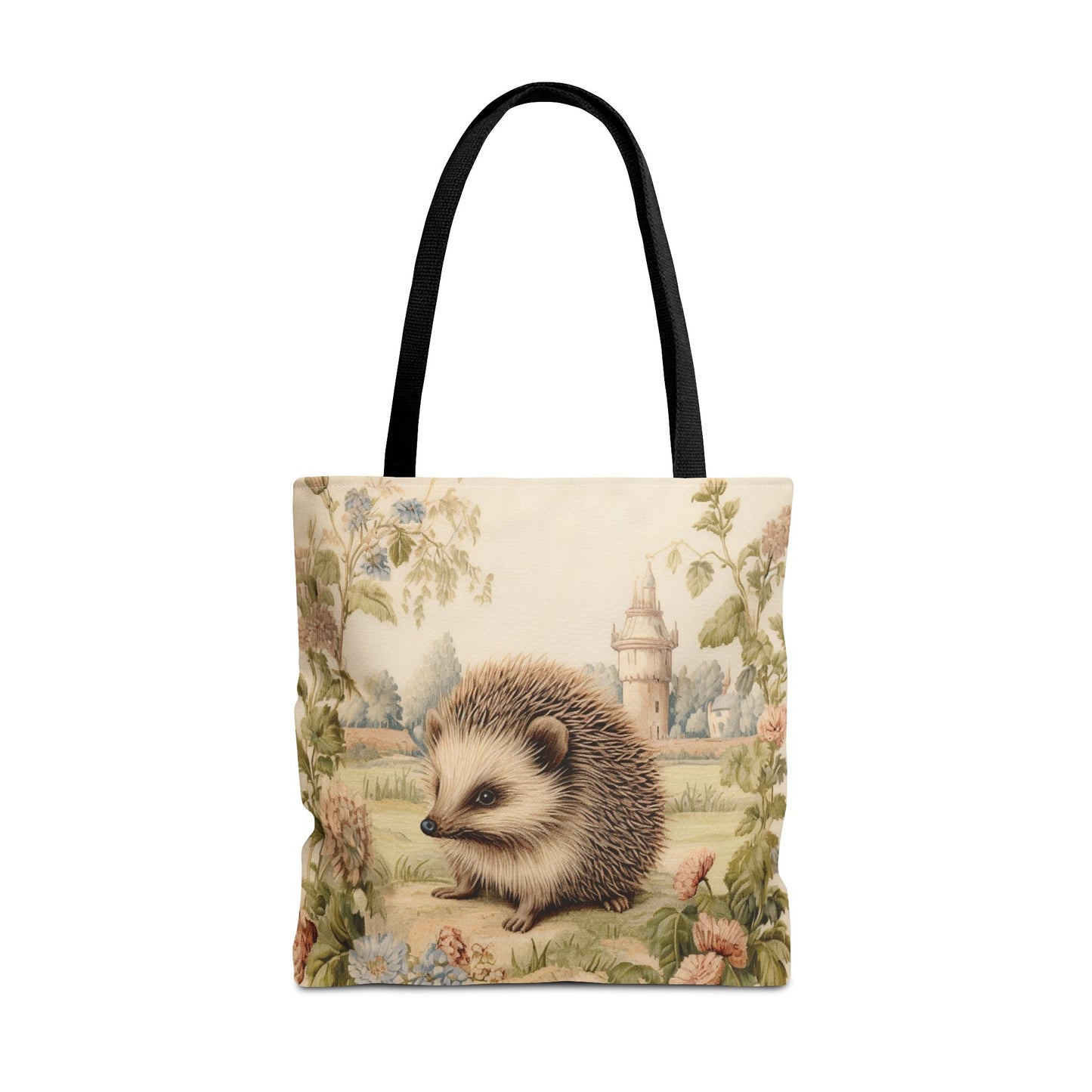 Hedgehog Enchanted Garden Tote Bag, Eco-Friendly & Stylish Canvas Bag