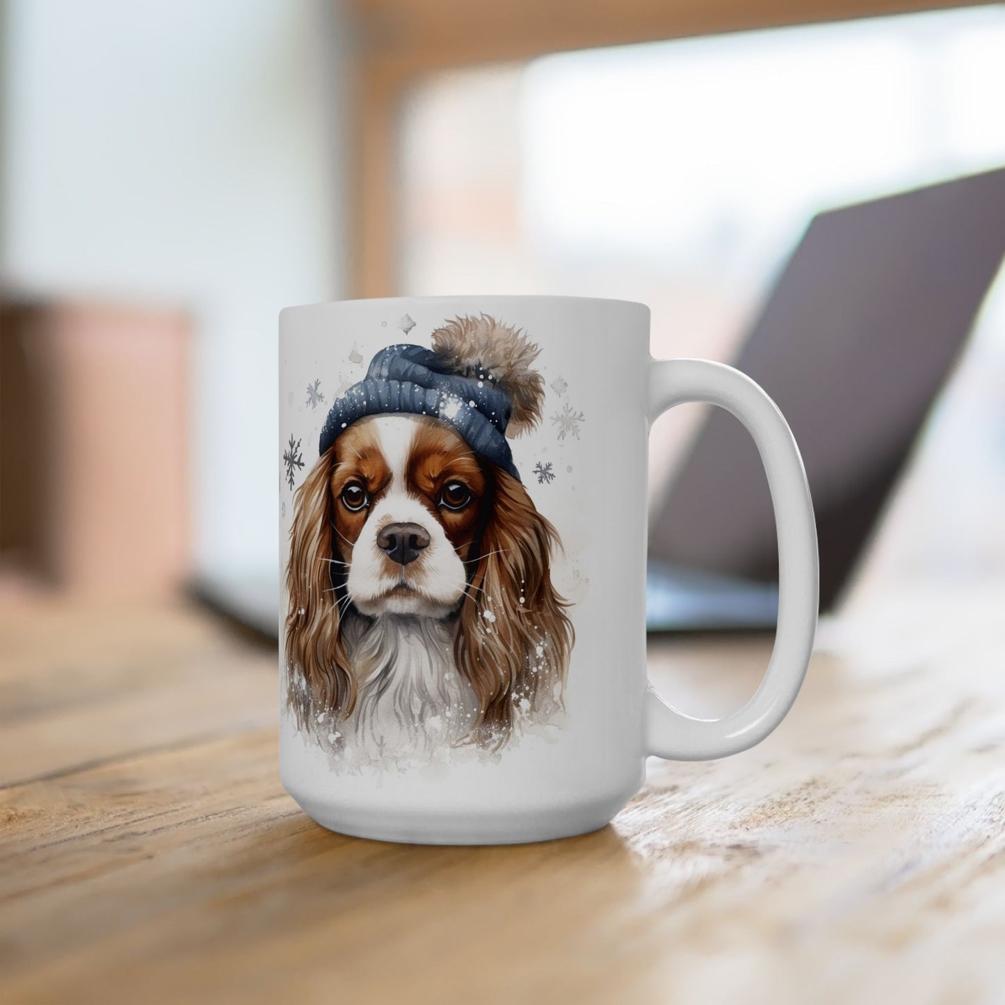 Cavalier King Charles Spaniel Winter Mug | Dog Lover Gift | Cozy Coffee Cup - Darwin & Rose