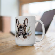 Frenchie Holiday Mug – Adorable French Bulldog Coffee Cup Gift