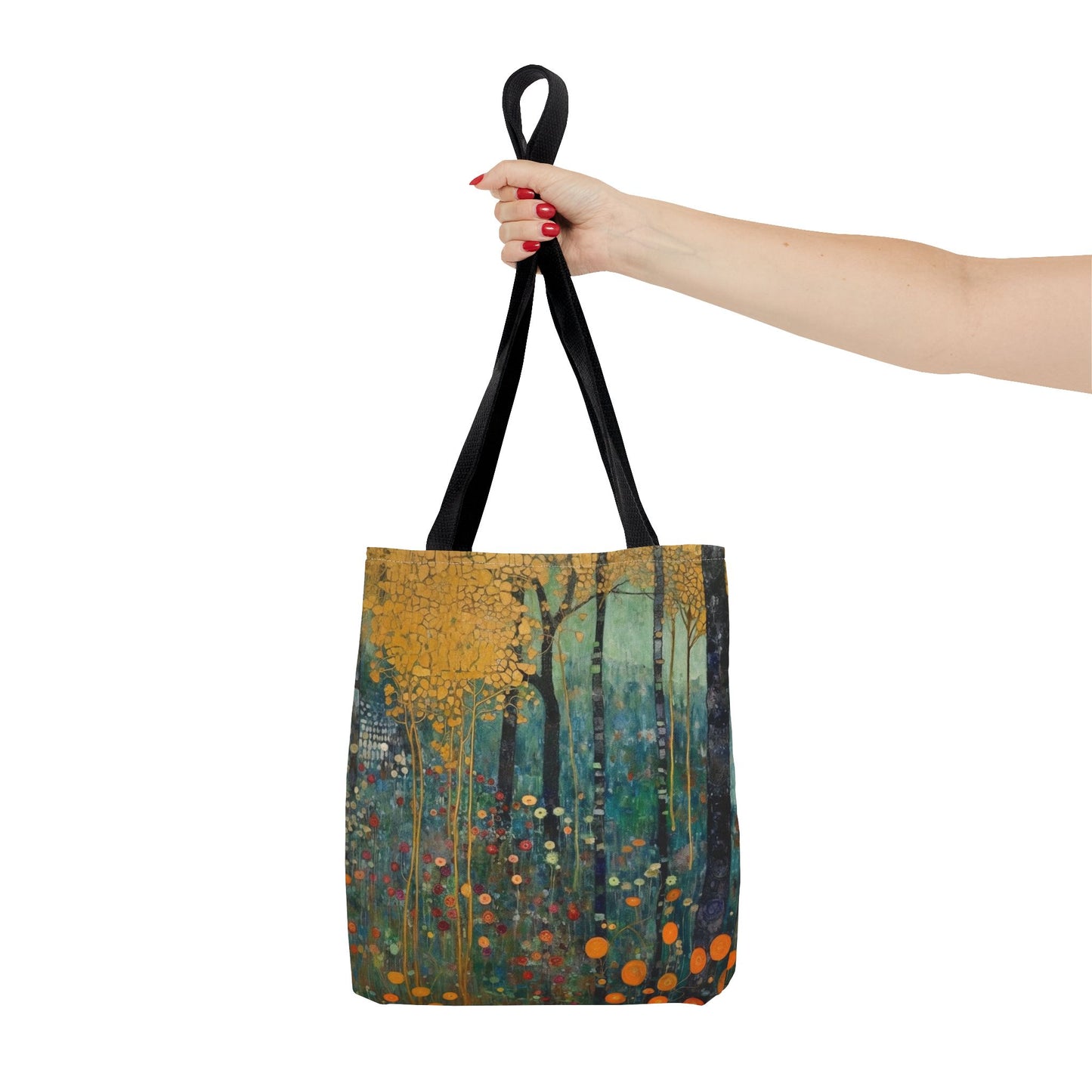 Autumn Forest Canvas Tote Bag, Artistic Eco-Friendly Shopping Bag