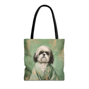 Elegant Shih Tzu Kimono Canvas Tote Bag – Stylish and Eco-Friendly Gift