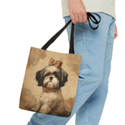 Shih Tzu Vintage Charm Tote Bag, Elegant Gift for Dog Lovers