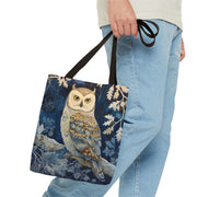 Winter Woodland Owl Tote Bag - Elegant Eco-Friendly Canvas for Nature Enthusiasts