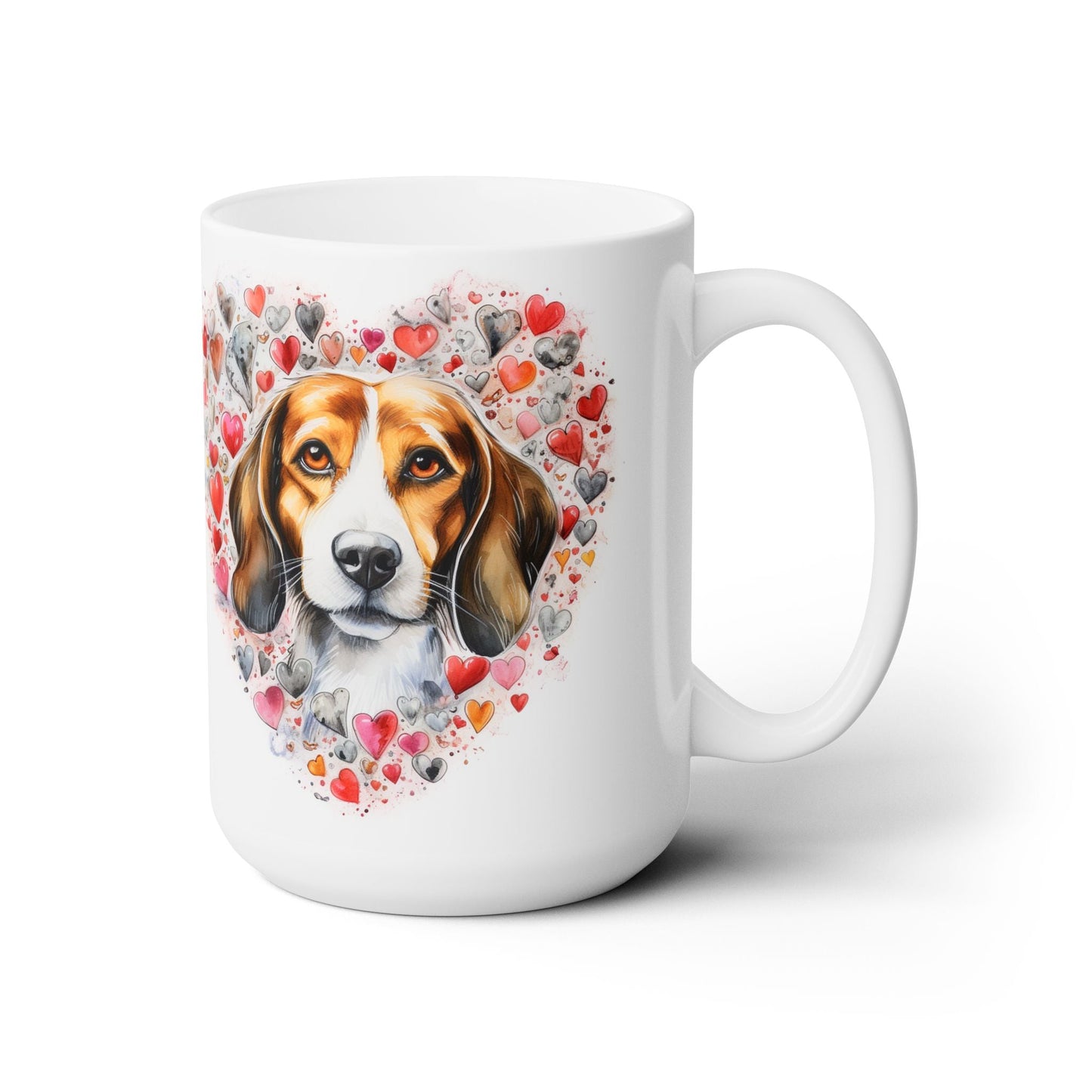 Beagle Love Mug - Heartwarming Valentine's Coffee Cup for Dog Lovers