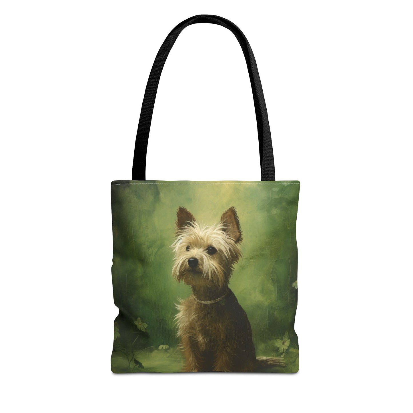 Yorkie Tote Bag – Eco-Friendly Canvas with Meadow Walk Design